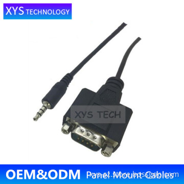 XYS TECH 3.5MM to RS232 Panel Mount Cable/